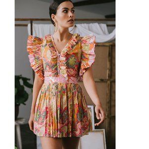 CELIAB Lirio Ruffle-Trim Mini Dress